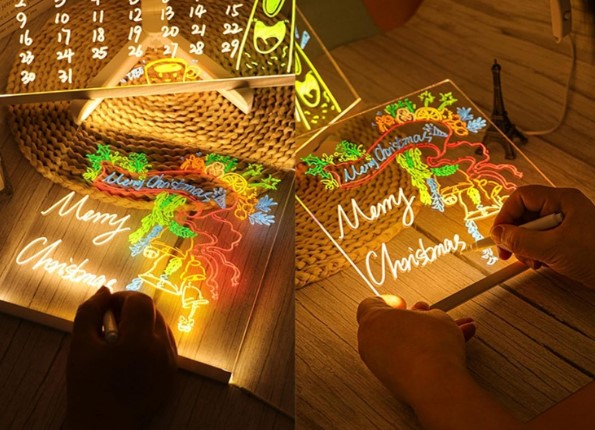 Yeni Neon Işıklı Tahta