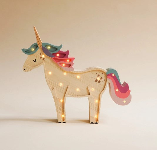 Unicorn Led Ahşap Lamba