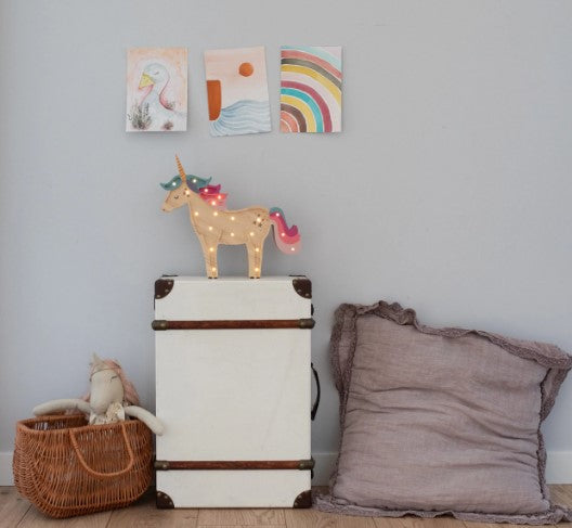 Unicorn Led Ahşap Lamba